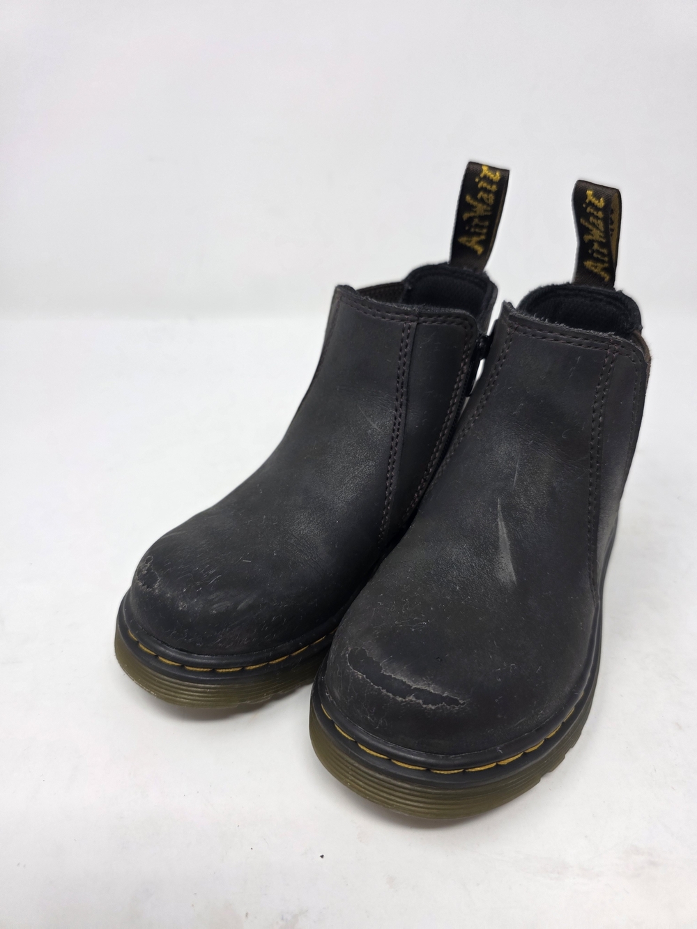 Dr. Martens Kids Black Chelsea Boots Size 10C UK 9 Side Zip Toddler Boots
